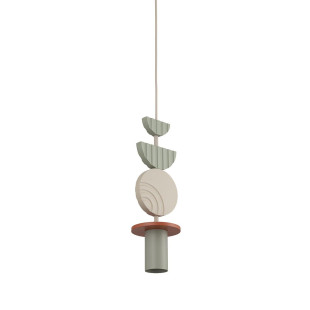 Lampa wisząca tuba z dekoracyjnymi elementami Drops Color D 12cm multikolor Nowodvorski