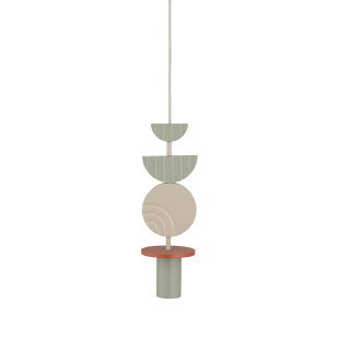 Lampa wisząca tuba z dekoracyjnymi elementami Drops Color D 12cm multikolor Nowodvorski