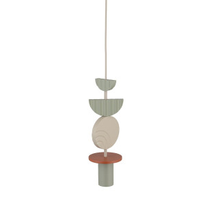 Lampa wisząca tuba z dekoracyjnymi elementami Drops Color D 12cm multikolor Nowodvorski