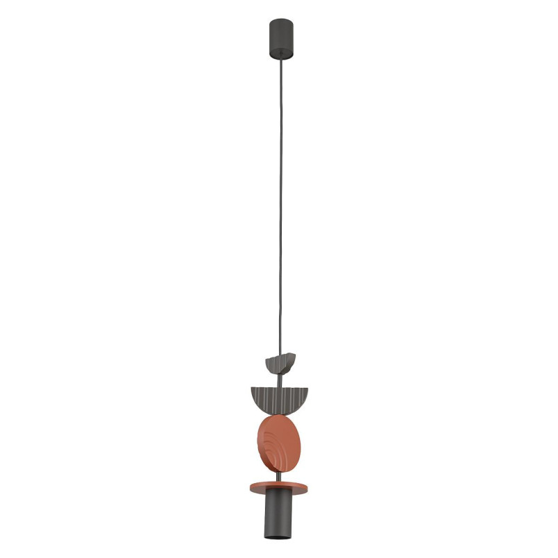 Lampa wisząca tuba z dekoracyjnymi elementami Drops Color C 12cm multikolor Nowodvorski