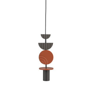 Lampa wisząca tuba z dekoracyjnymi elementami Drops Color C 12cm multikolor Nowodvorski