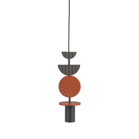 Lampa wisząca tuba z dekoracyjnymi elementami Drops Color C 12cm multikolor Nowodvorski