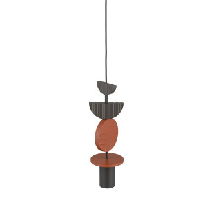 Lampa wisząca tuba z dekoracyjnymi elementami Drops Color C 12cm multikolor Nowodvorski