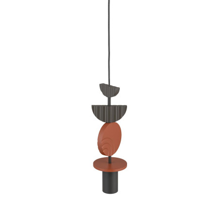 Lampa wisząca tuba z dekoracyjnymi elementami Drops Color C 12cm multikolor Nowodvorski