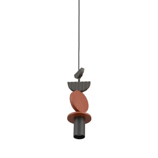 Lampa wisząca tuba z dekoracyjnymi elementami Drops Color C 12cm multikolor Nowodvorski