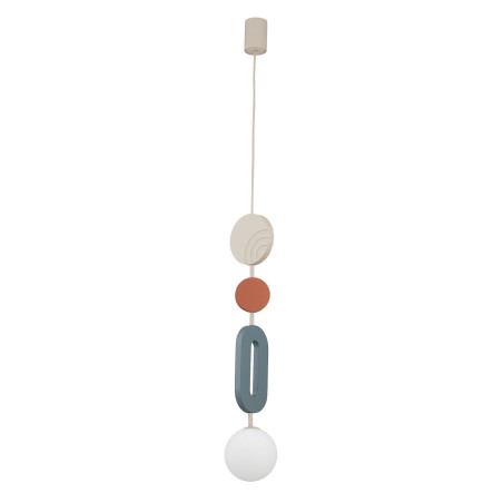 Lampa wisząca kula z dekoracyjnymi elementami Drops Color B 12cm biały / multikolor Nowodvorski