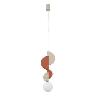 Lampa wisząca kula z dekoracyjnymi elementami Drops Color A 12cm biały / multikolor Nowodvorski