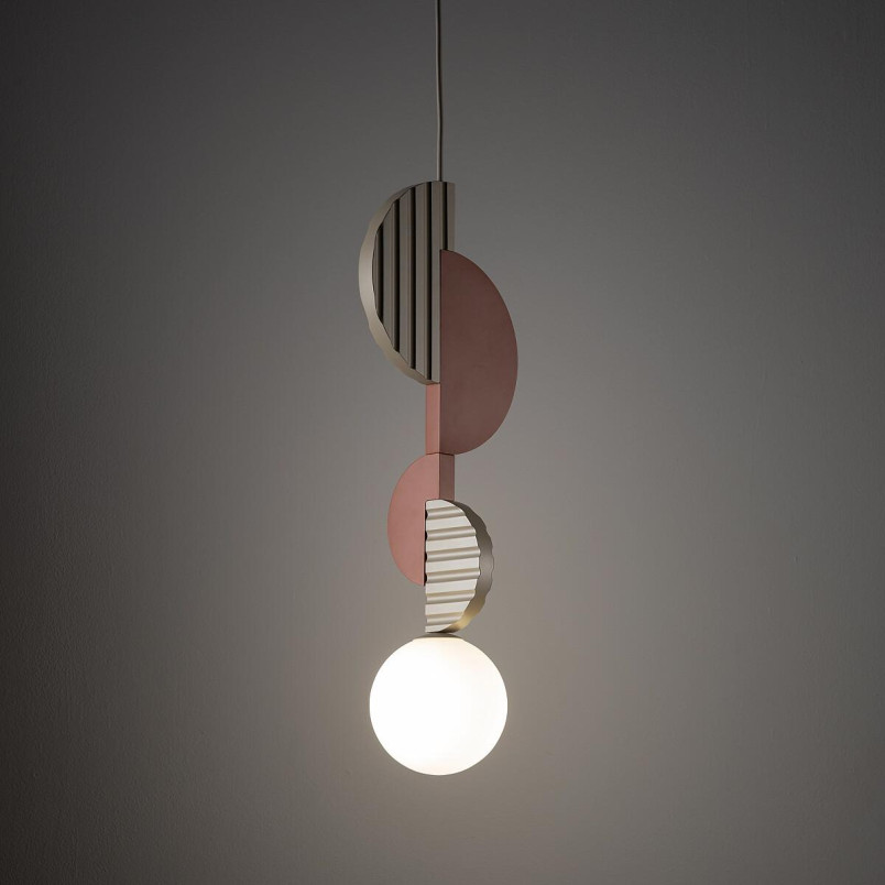Lampa wisząca kula z dekoracyjnymi elementami Drops Color A 12cm biały / multikolor Nowodvorski