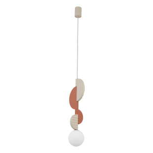Lampa wisząca kula z dekoracyjnymi elementami Drops Color A 12cm biały / multikolor Nowodvorski
