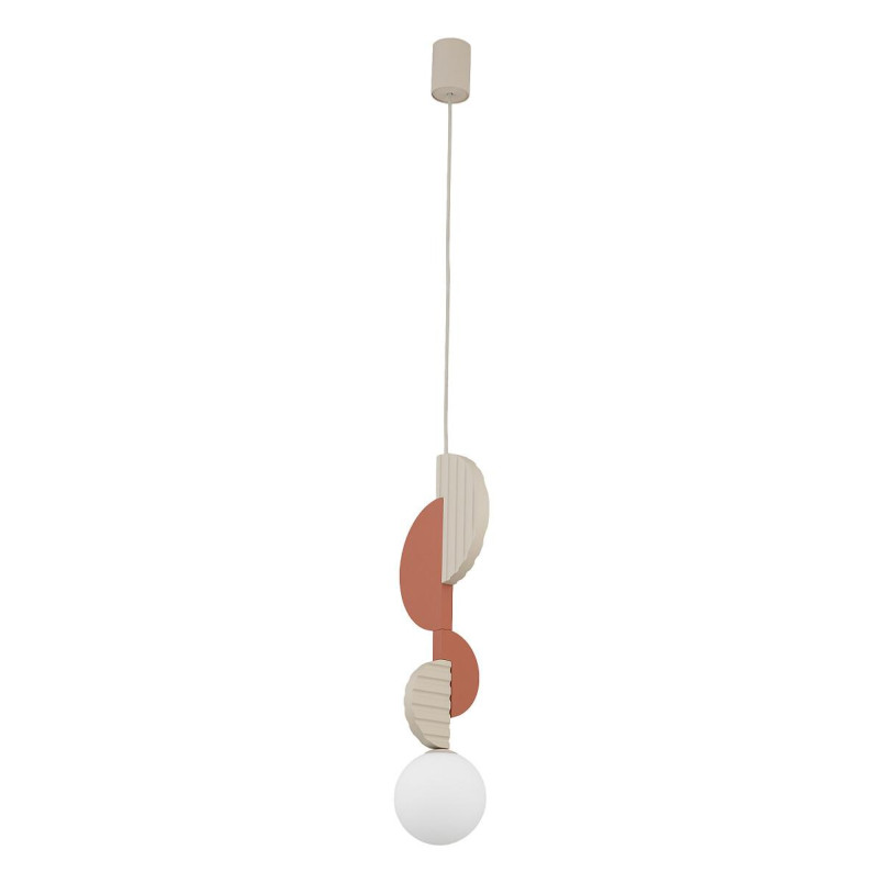 Lampa wisząca kula z dekoracyjnymi elementami Drops Color A 12cm biały / multikolor Nowodvorski