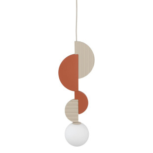 Lampa wisząca kula z dekoracyjnymi elementami Drops Color A 12cm biały / multikolor Nowodvorski