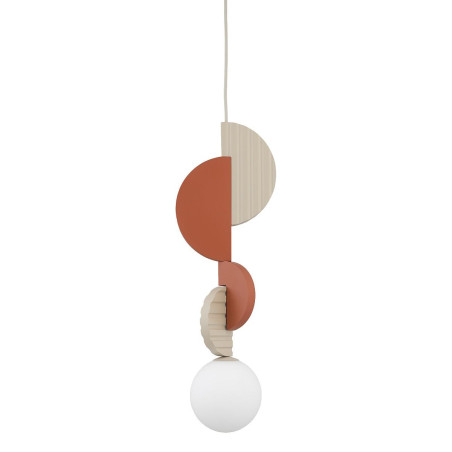 Lampa wisząca kula z dekoracyjnymi elementami Drops Color A 12cm biały / multikolor Nowodvorski