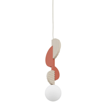 Lampa wisząca kula z dekoracyjnymi elementami Drops Color A 12cm biały / multikolor Nowodvorski