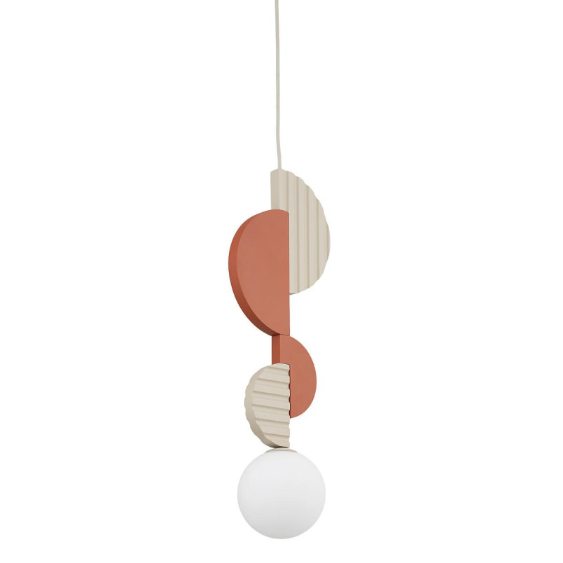 Lampa wisząca kula z dekoracyjnymi elementami Drops Color A 12cm biały / multikolor Nowodvorski