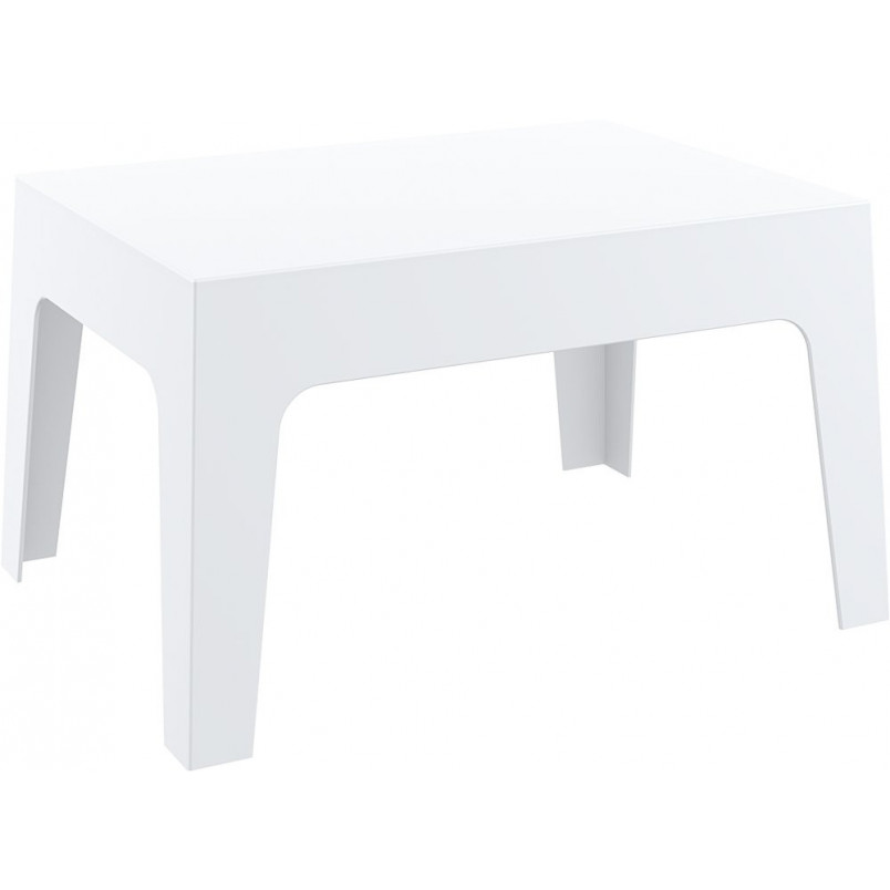 Stolik kawowy ogrodowy Box biały Siesta | 70x50 cm