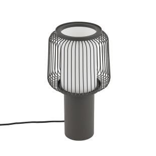 Lampa stołowa z drucianym kloszem Nome 33,5cm grafitowa Nowodvorski