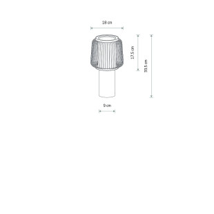 Lampa stołowa z drucianym kloszem Nome 33,5cm grafitowa Nowodvorski