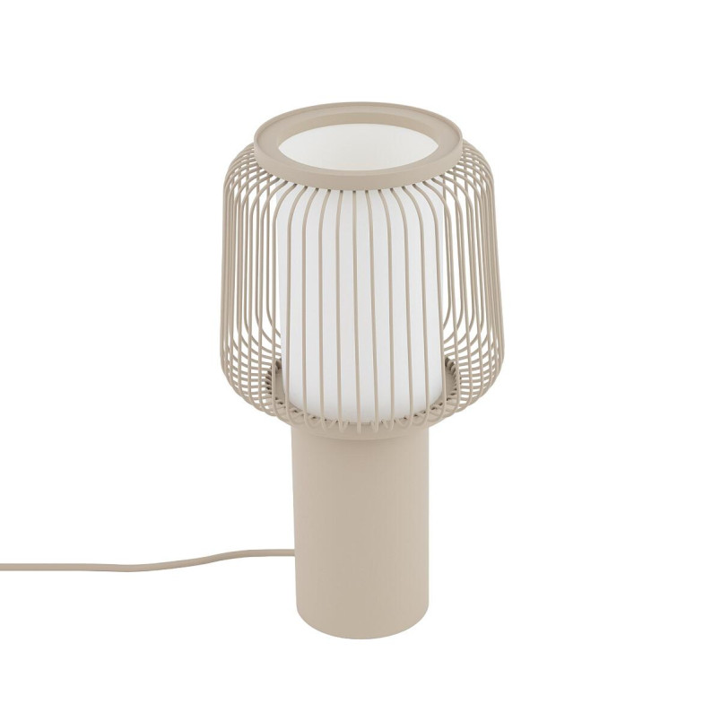 Lampa stołowa z drucianym kloszem Nome 33,5cm beżowa Nowodvorski