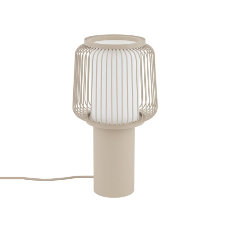 Lampa stołowa z drucianym kloszem Nome 33,5cm beżowa Nowodvorski