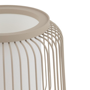 Lampa stołowa z drucianym kloszem Nome 33,5cm beżowa Nowodvorski