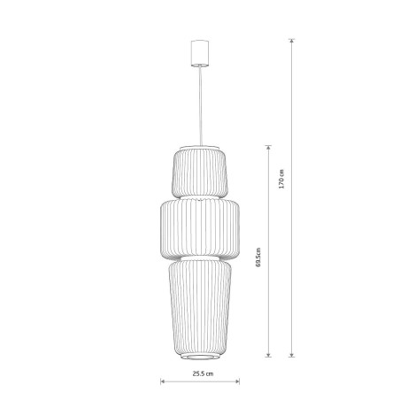 Lampa wisząca druciana Nome B 25,5cm grafitowa Nowodvorski