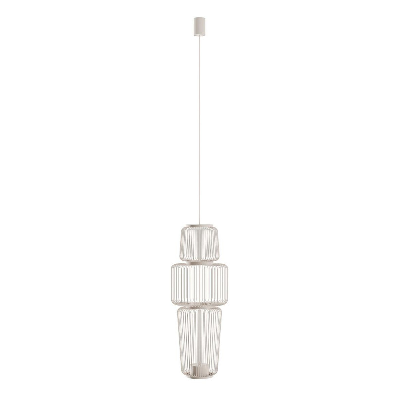 Lampa wisząca druciana Nome B 25,5cm beżowa Nowodvorski