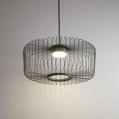 Lampa wisząca druciana Kenai C 38cm grafitowa Nowodvorski
