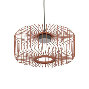 Lampa wisząca druciana Kenai C 38cm terracotta Nowodvorski