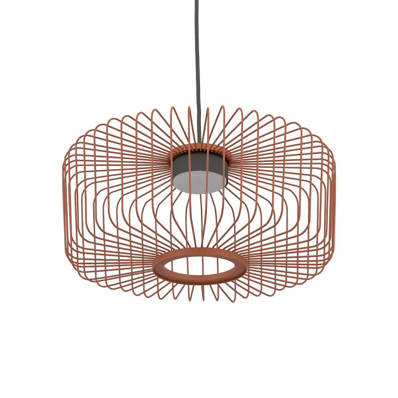 Lampa wisząca druciana Kenai C 38cm terracotta Nowodvorski