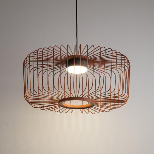 Lampa wisząca druciana Kenai C 38cm terracotta Nowodvorski
