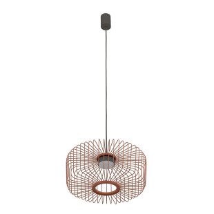 Lampa wisząca druciana Kenai C 38cm terracotta Nowodvorski