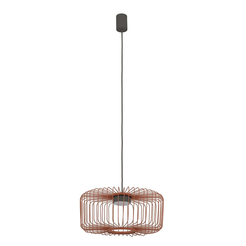 Lampa wisząca druciana Kenai C 38cm terracotta Nowodvorski