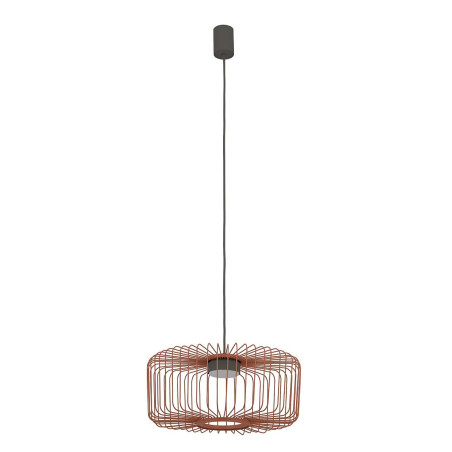 Lampa wisząca druciana Kenai C 38cm terracotta Nowodvorski