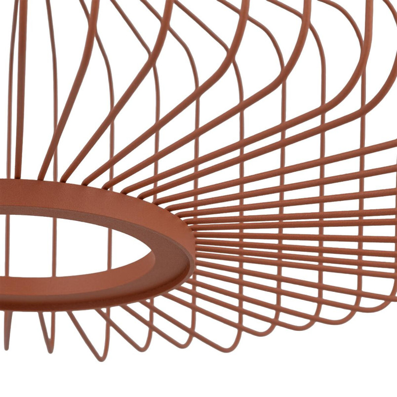 Lampa wisząca druciana Kenai C 38cm terracotta Nowodvorski