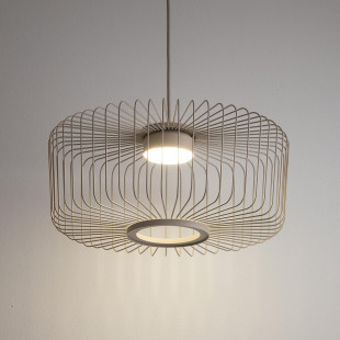 Lampa wisząca druciana Kenai C 38cm beżowa Nowodvorski