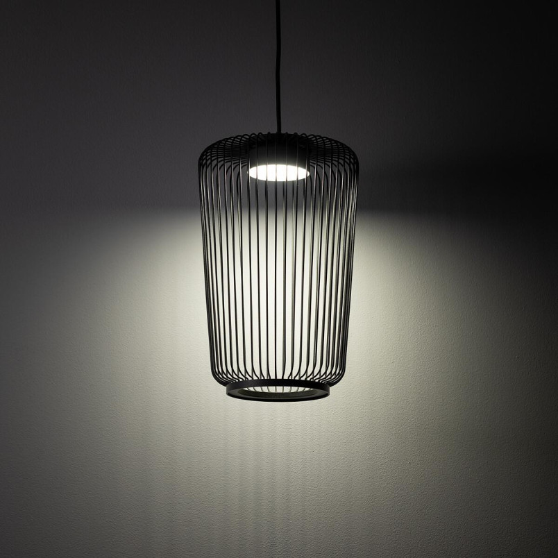 Lampa wisząca druciana Kenai B 20cm grafitowa Nowodvorski