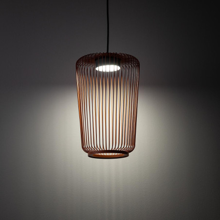 Lampa wisząca druciana Kenai B 20cm terracotta Nowodvorski