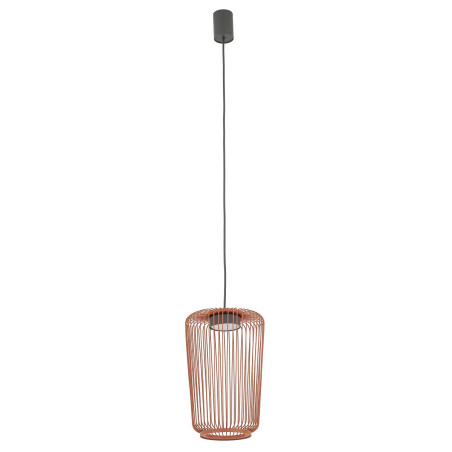 Lampa wisząca druciana Kenai B 20cm terracotta Nowodvorski