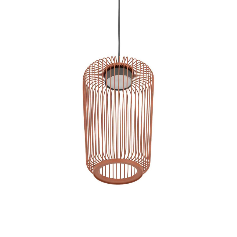 Lampa wisząca druciana Kenai B 20cm terracotta Nowodvorski