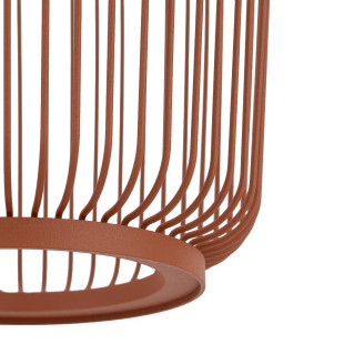 Lampa wisząca druciana Kenai B 20cm terracotta Nowodvorski