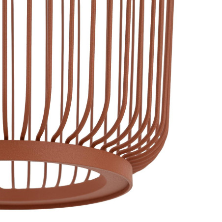 Lampa wisząca druciana Kenai B 20cm terracotta Nowodvorski