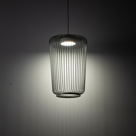 Lampa wisząca druciana Kenai B 20cm szałwiowa Nowodvorski