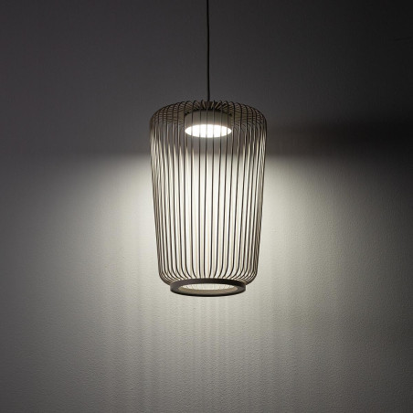 Lampa wisząca druciana Kenai B 20cm beżowa Nowodvorski