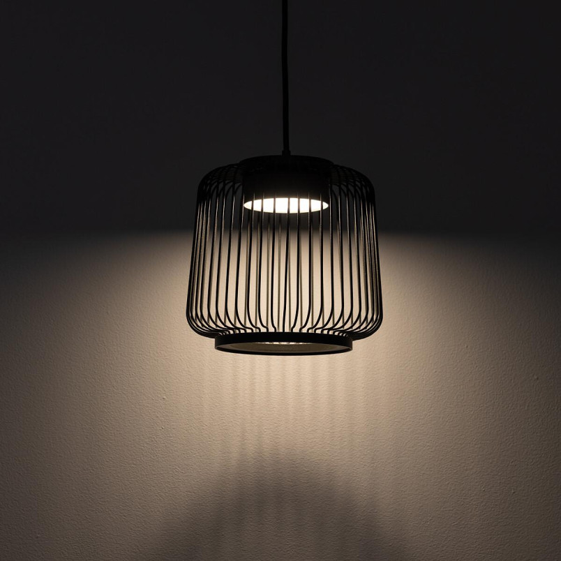 Lampa wisząca druciana Kenai A 18cm grafitowa Nowodvorski