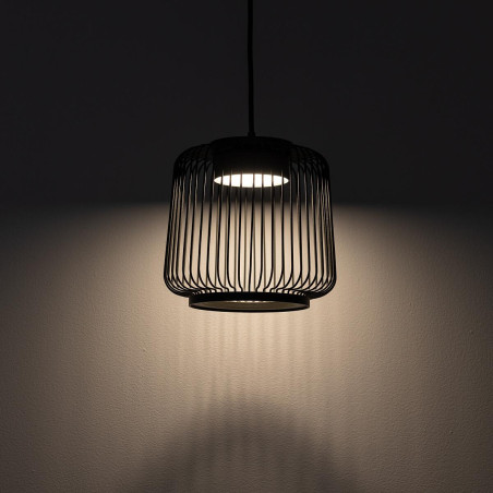 Lampa wisząca druciana Kenai A 18cm grafitowa Nowodvorski