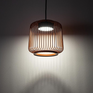 Lampa wisząca druciana Kenai A 18cm terracotta Nowodvorski
