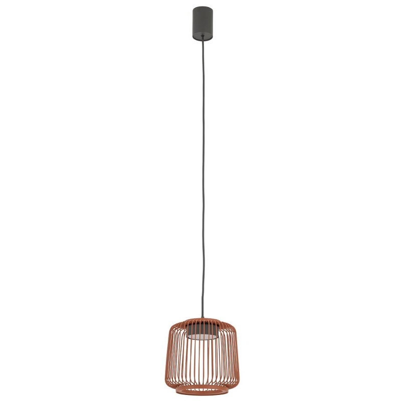 Lampa wisząca druciana Kenai A 18cm terracotta Nowodvorski