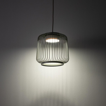 Lampa wisząca druciana Kenai A 18cm szałwiowa Nowodvorski