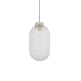 Lampa wisząca ze strukturalnym szkłem Malindi 31cm przeźroczysta Nowodvorski