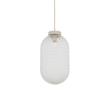 Lampa wisząca ze strukturalnym szkłem Malindi 31cm przeźroczysta Nowodvorski